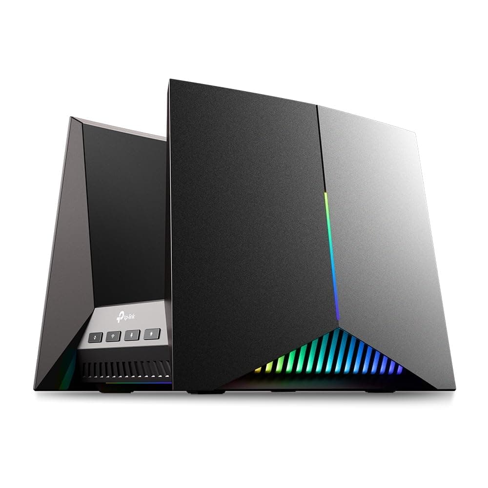TP-Link Archer GE800 Wi-Fi 7 Tri-Band BE19000Mbps Router, 2 Ports 10G 4 Ports 2.5G, Channels 320MHz, 4K-QAM, Multi-Link, Beamforming, 8 Internal Antennas, Home Shield, IoT, EasyMesh Compatible,