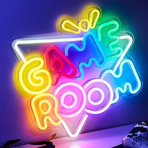 NELUX Neon Light Sign LED Gaming Room Decor, Gaming Accessories, Gamer Gift