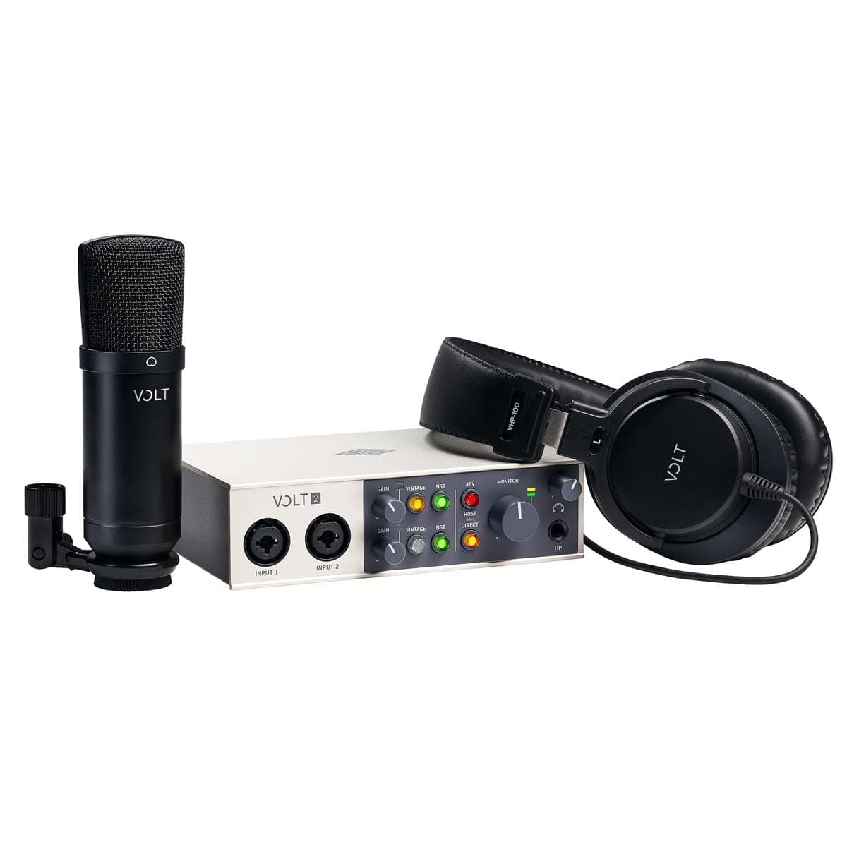 Universal Audio VOLT-SB2 Studio Pack for recording, podcasting and streaming with USB Interface, Mic and Headphones