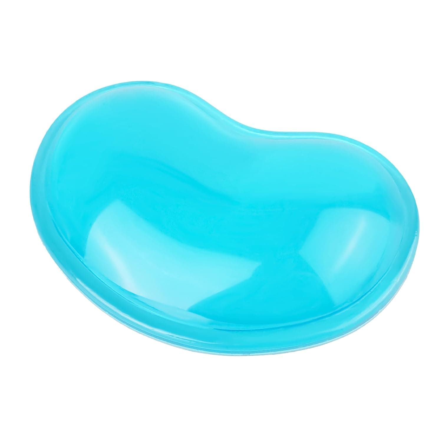 Aeaocvo Mouse Wrist Rest Silicone Gel Keyboard Wrist Rest Mouse Pad Translucence Blue Mouse Wrist Support for Office Work Home Computer Gaming