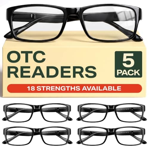 Gaoye 5 pack Reading Glasses Men/Women, Eyeglasses, Blue Light Readers for Men/Women, Computer Eye Glasses, Cheaters