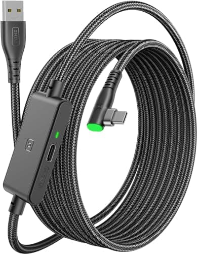 INIU 5m VR Link Cable with Separate Charging Port, USB 3.0 to USB C Cable
