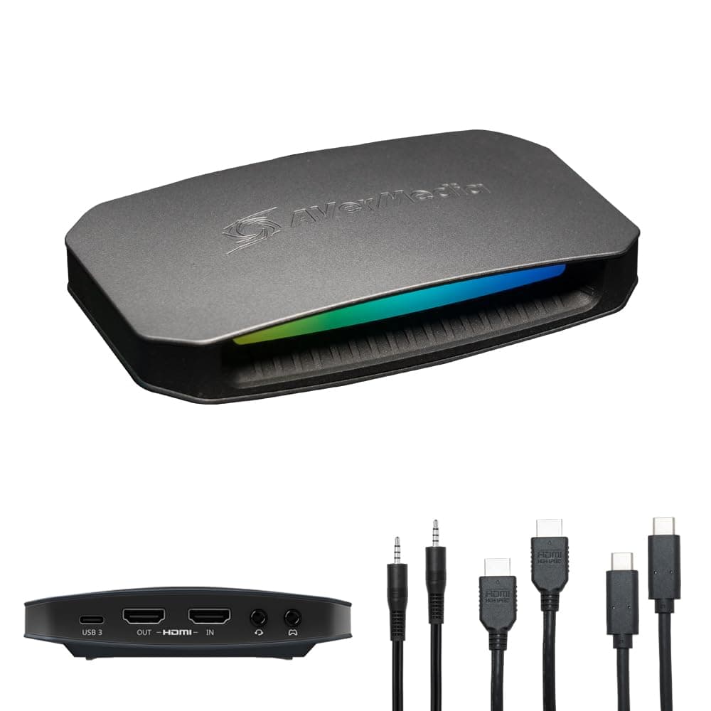 AVerMedia GC553G2 Live Gamer ULTRA 2.1 - 4K60 USB Capture Card with 4K144 & 1080p360 Passthrough, HDMI 2.1, VRR, Plug & Play, Low Latency Streaming for PS5, Xbox, Switch, OBS, Mac, Windows 11, PC