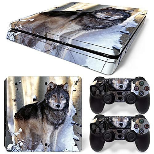 SKINOWN Skin Set Vinyl Decal Sticker for Playstation 4 Slim Console Dualshock 2 Controllers