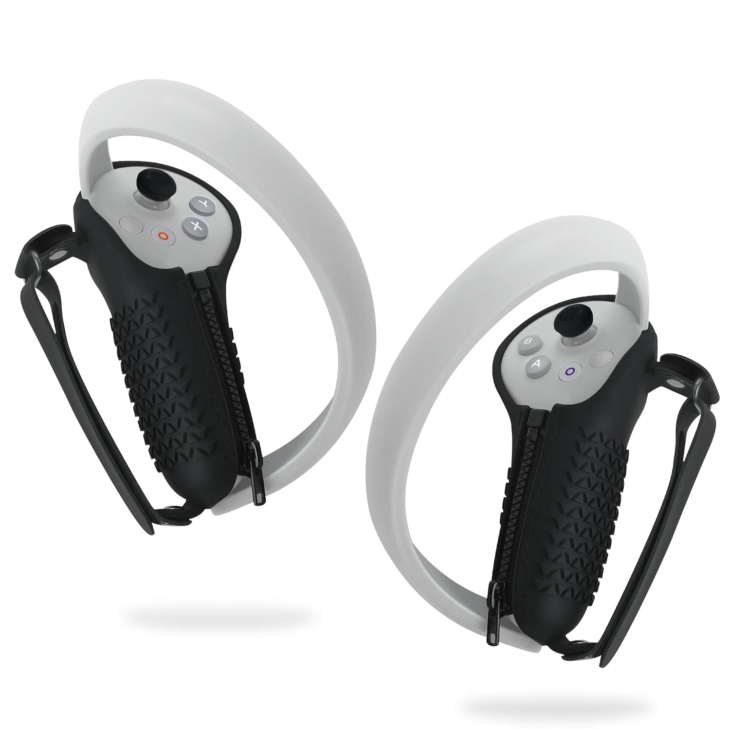 NEWZEROL VR Grip Case Compatible for Pico 4, Adjustable Non-slip Silicone Straps Replacement Accessories for Pico 4 Controller