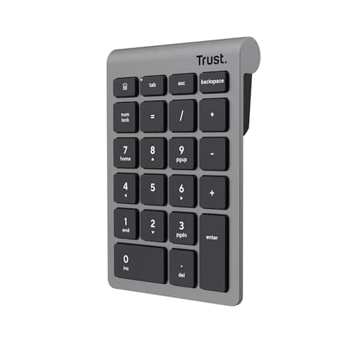 Trust Xalas Wireless Numpad Number Keypad 22 Keys, Black