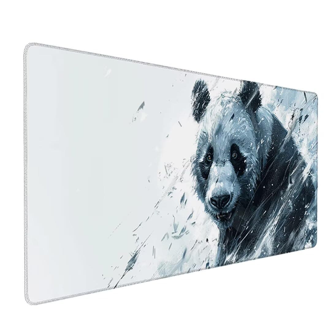 Gaming Mouse Pad Large Size (1000 x 500mm) Desk Mat, Washable Large Mouse Mat, Mousepad with Anti-Slip Rubber Base, Extended Mouse Pad for Office & Home Mouse Mat, XXL Mouse Pad (Gray, Animal) 9-M