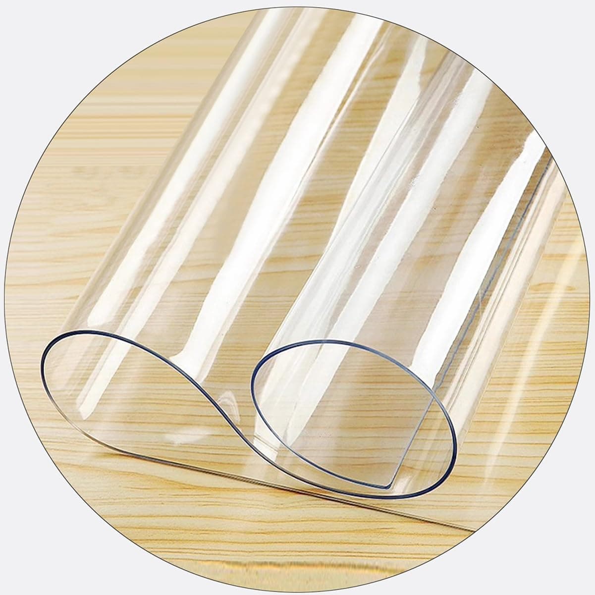 Large Clear PVC Chair Mat for Hard Floors Multi Purpose Floor Protector for Office and Home Use 70x120cm