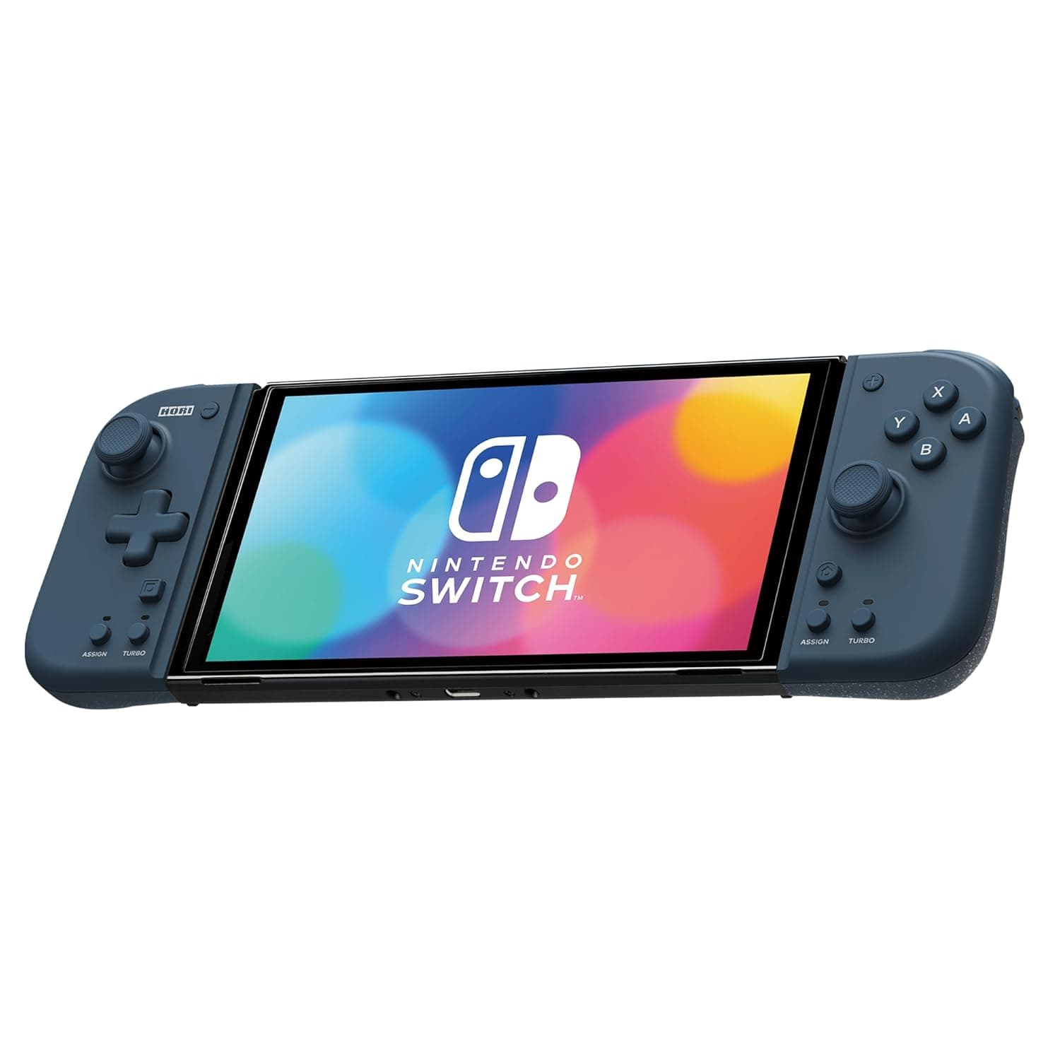 Hori Nintendo Switch Split Pad Compact (Midnight Blue) - Ergonomic Controller for Handheld Mode - Officially Licensed by Nintendo