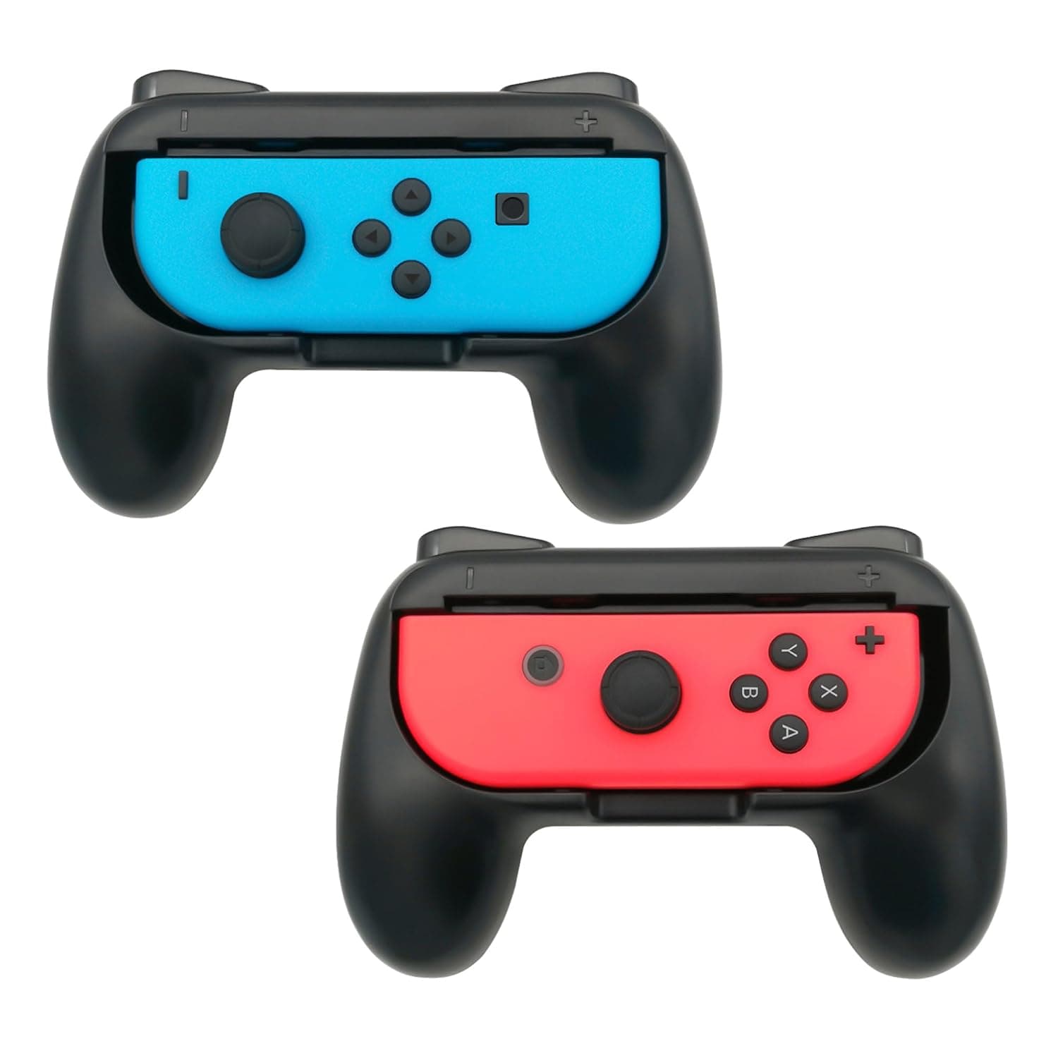 GAMSURFING Hand Grip for Nintendo Switch Joycons/Switch OLED Controller Game Accessories with Joy-Cons Handheld Joystick Remote Control Holder Controller Kit for Nintendo Switch, 2 Packs