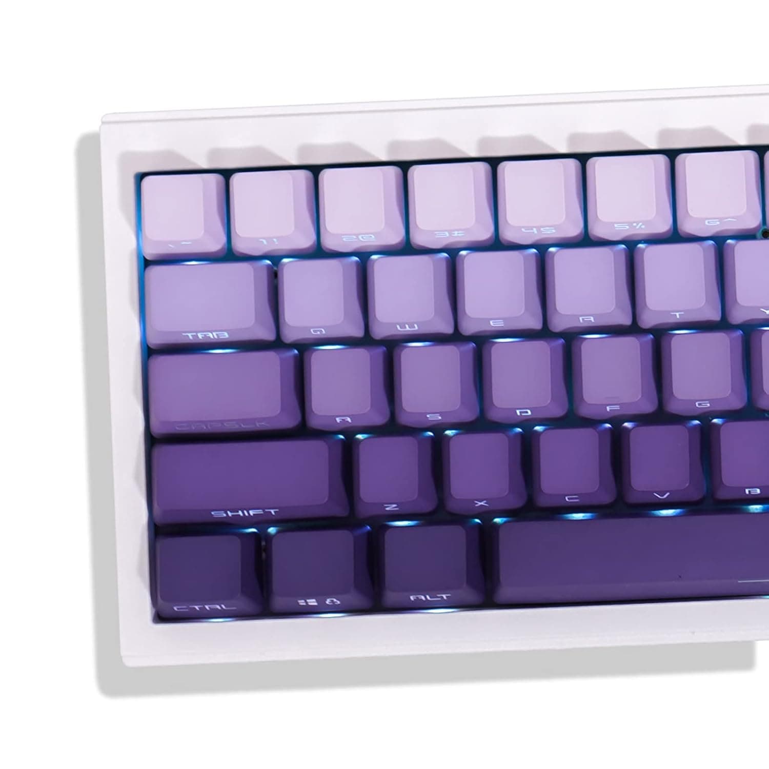 Side Printed Keycaps 134 Keys Doubleshot PBT Cherry Profile Shine Through Keycaps Set for Mechanical Keyboard Cherry Mx Switches