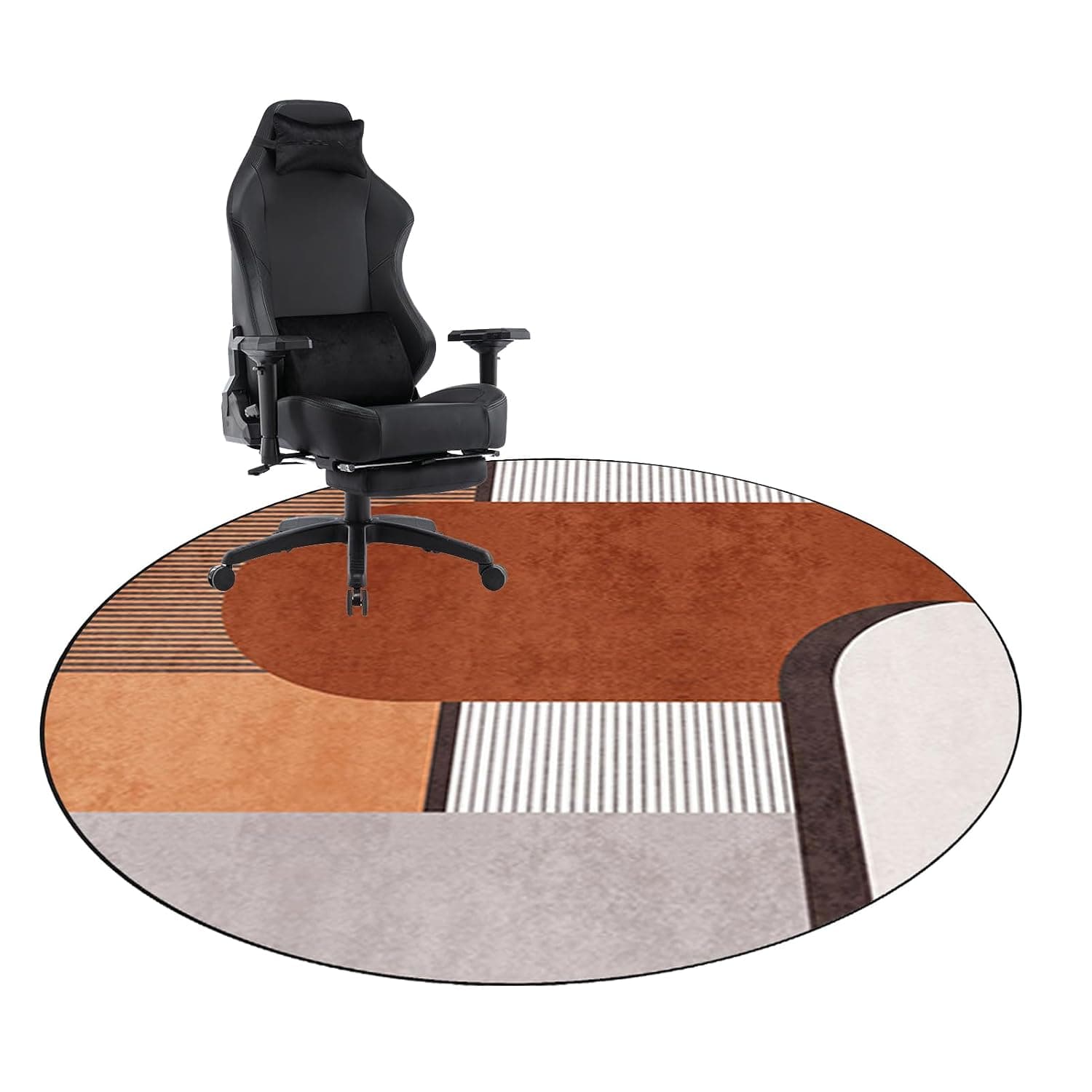 Wuzqju Office Chair Mat For Carpet And Hardwood Floor Gaming Chair Mat Round Carpet Protects Chair Mat Carpet Chair Mats Floor Mat for Office Chair For Home And Office Protects Floors 110 cm