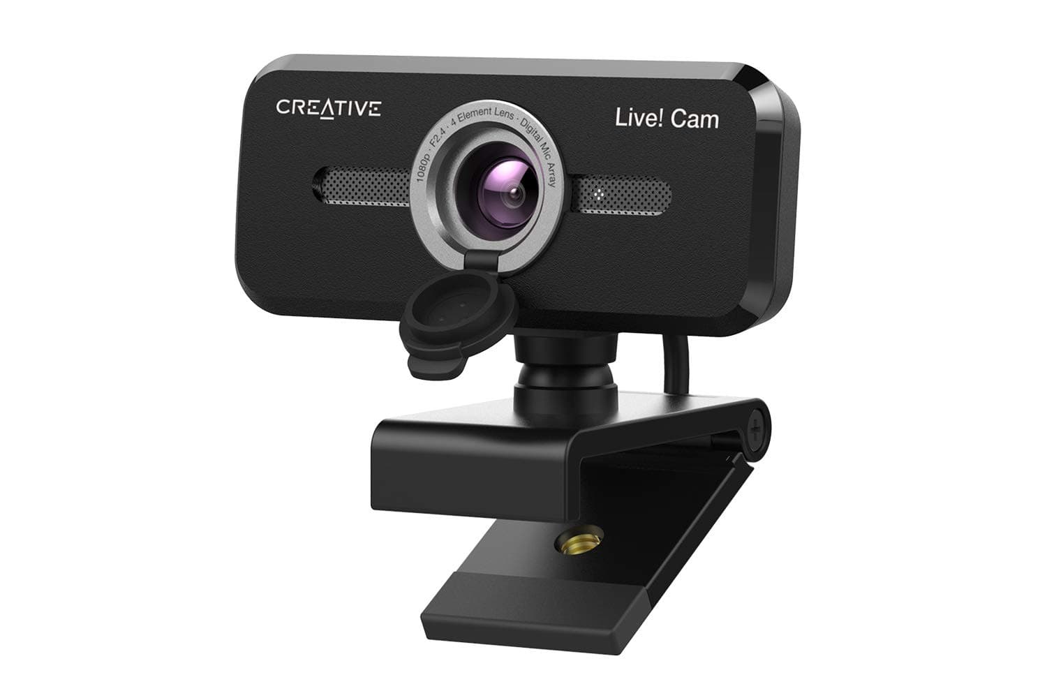 CREATIVE Live! Cam Sync 1080p V2 30fps, Full HD Wide Angle USB Webcam with Microphone, Privacy Cover for laptop, PC, Video Calls, for Zoom, Skype