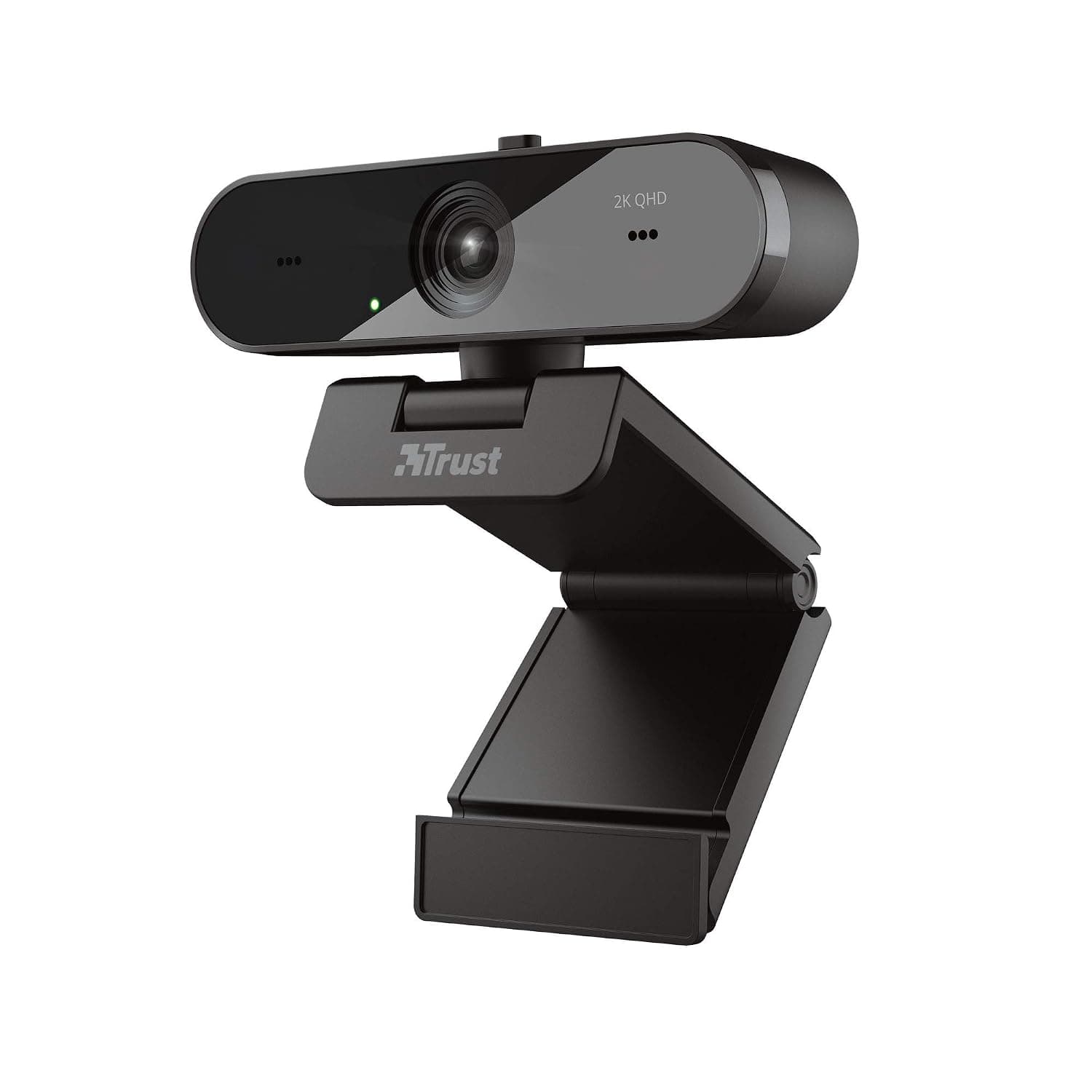 Trust Taxon QHD Webcam, 2560x1440 (2K), Web Camera with 2 Microphones and Autofocus, 30 FPS, Universal Stand, Wide Angle Webcam for PC, Laptop, Mac, Zoom, Skype, Teams, Videoconference - Black