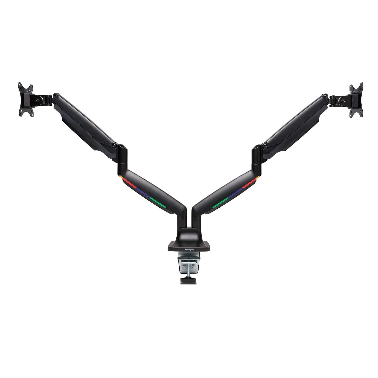 Kensington Monitor Arm with Vesa Mount - Monitor Arm for Two Screens with One-Touch Height Adjustable Settings, Dual Monitor Arm for Home Office, Monitor Mount with Gas Spring, Black (K59601WW)