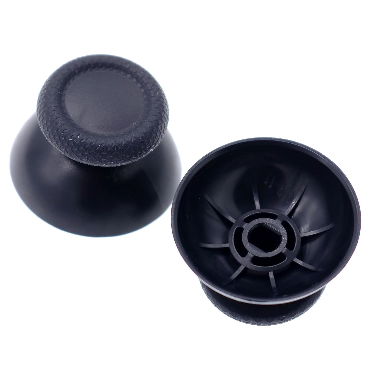 Deal4GO 2-Pack Thumbsticks Concave Rubber Analog Z-Sticks Replacement for PS5 & PS4 Controller Grips Sticks (Black)