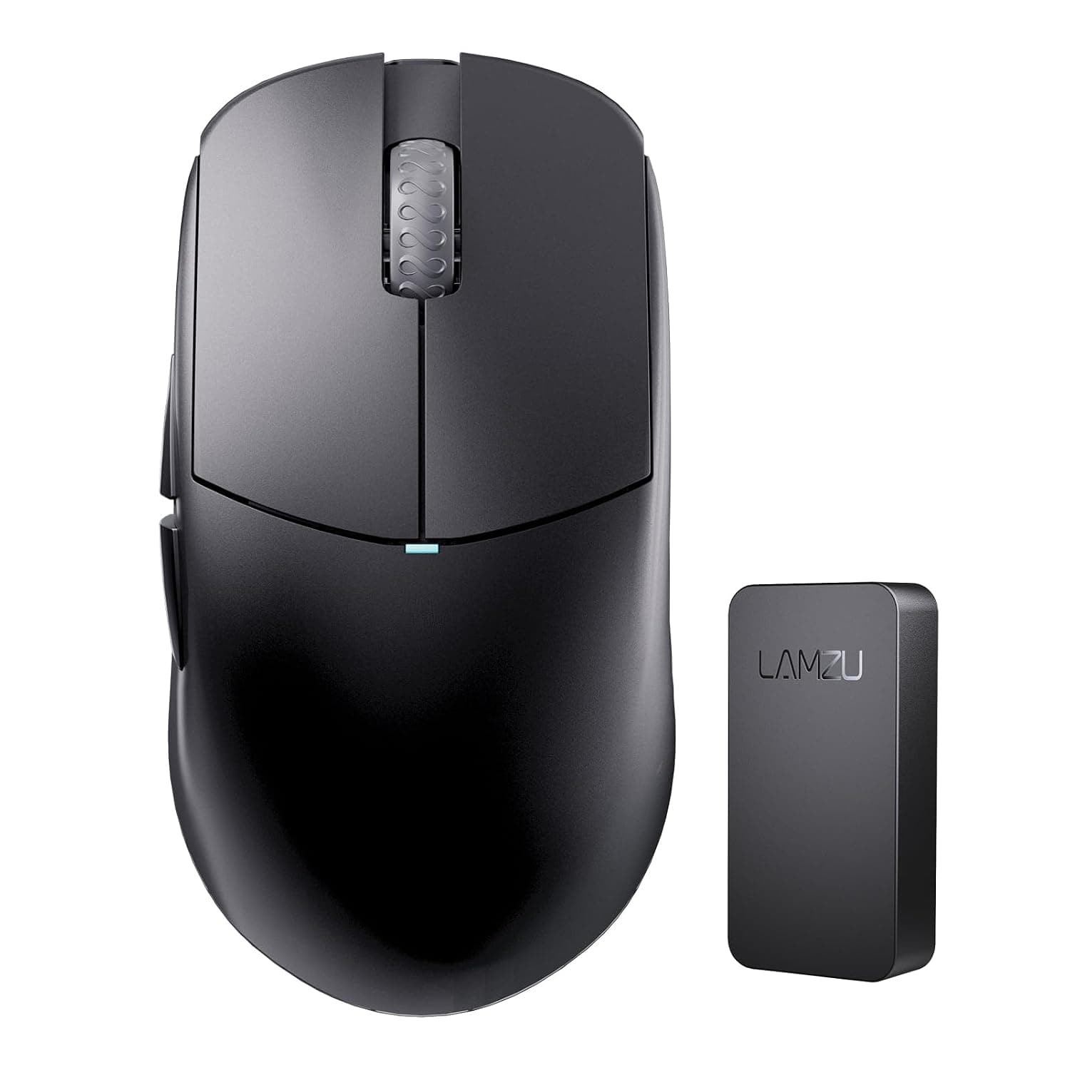 Lamzu Atlantis Mini 4K Wireless Gaming Mouse, Ultra Lightweight 51g, Mechanical Switch,26000 DPI,Symmetrical,MCU Nordic 52840,Silver TTC,PAW3395 Sensor,4K Dongle Included (Black)