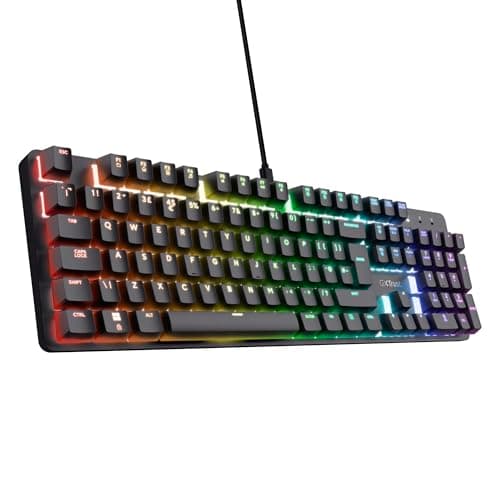GXTrust Zora Mechanical Keyboard QWERTY UK Layout, Black