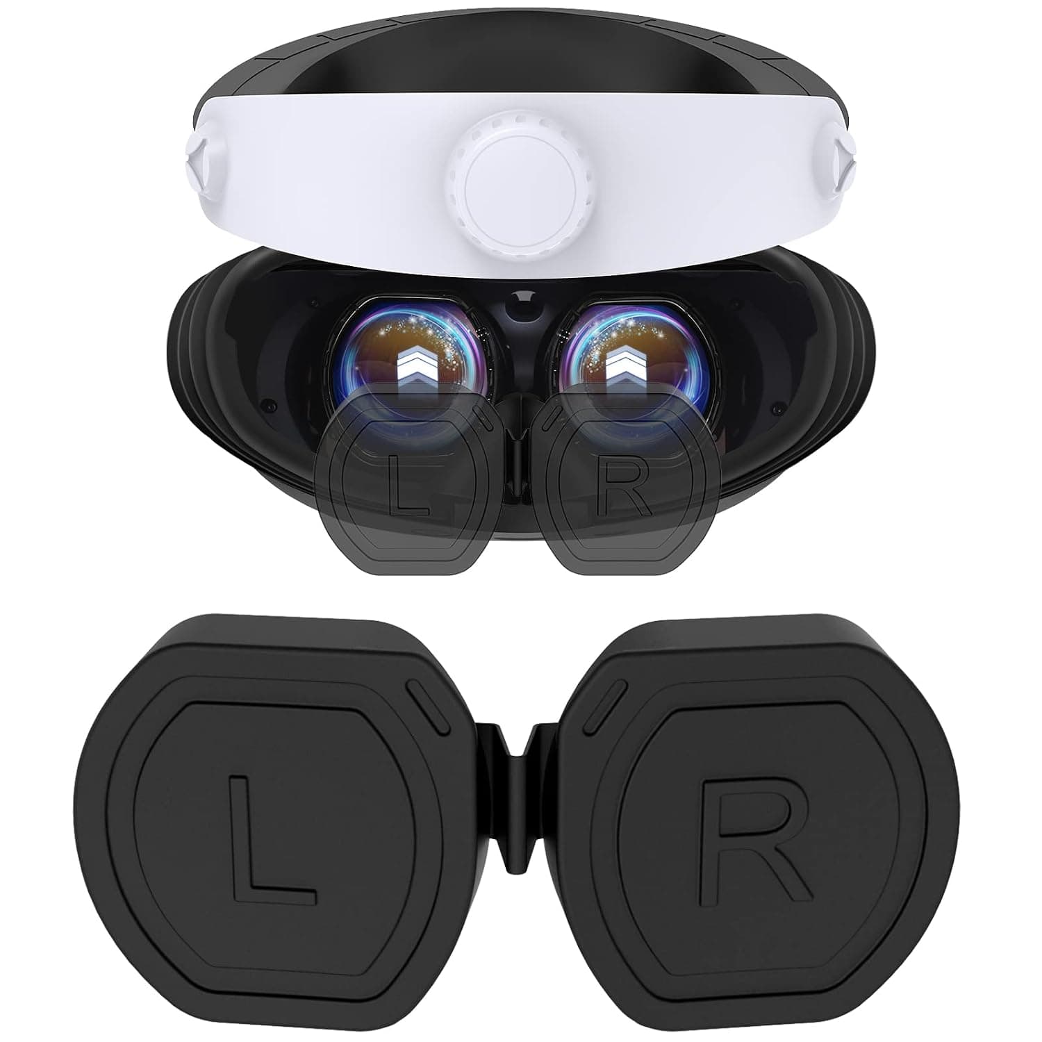 FYOUNG Soft Silicone Dust Proof & Anti-Scratch Protector Cover for PSVR 2 | Lens Protector Cover for PS VR2, Washable Protect Lens Sleeve for Playstation VR2 Headset Accessories