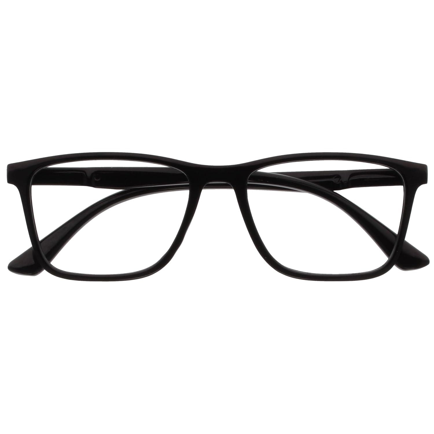 OPULIZE NYX Blue Light Blocking Glasses - Anti-Glare Computer and Gaming Eyewear - UV and Eyestrain Protection - Rectangular Frame - Black - Men Women