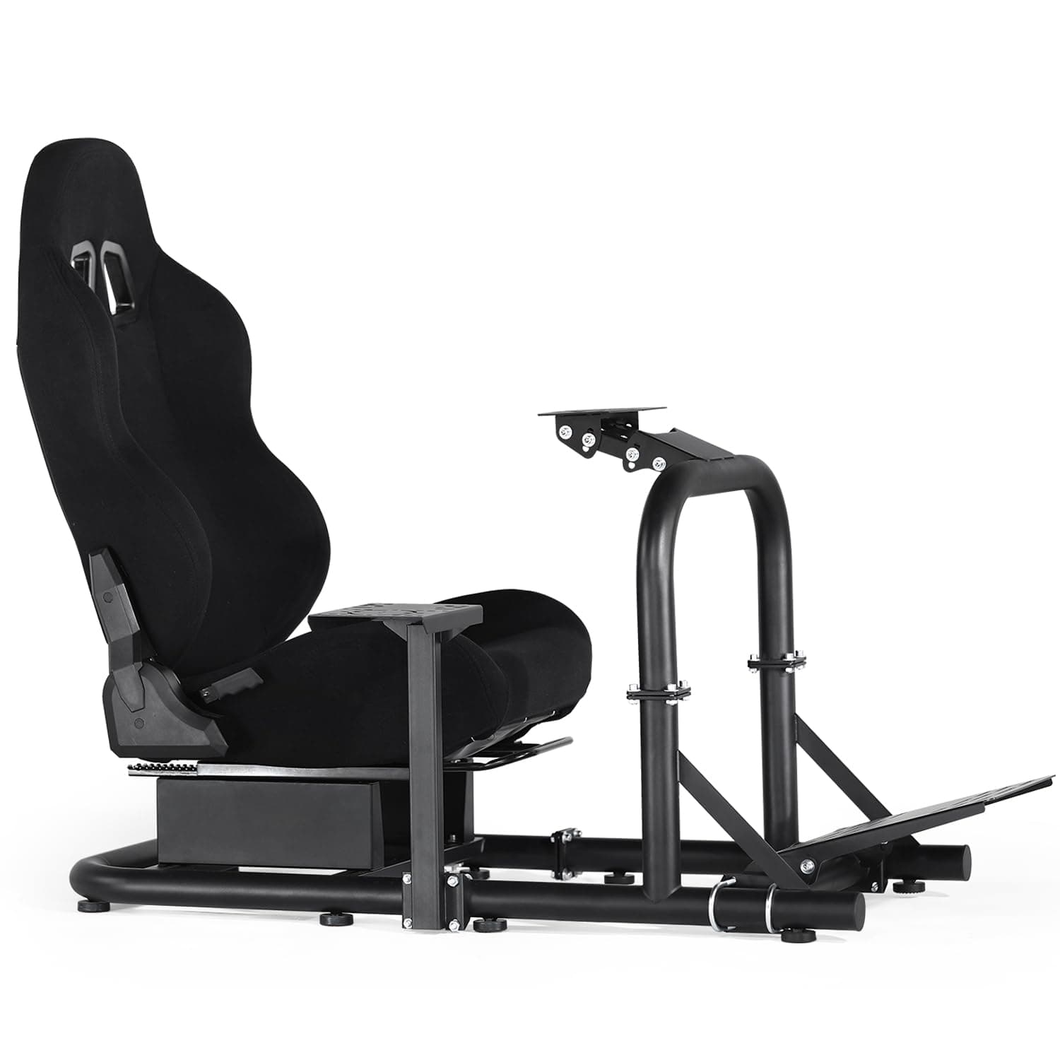 Dardoo Stable Racing Simulator Cockpit with Seat Fit for Logitech G25 G27 G29 G920 G923, for Thrustmaster T300RS TX, for Fanatec, Without Wheels and Pedals