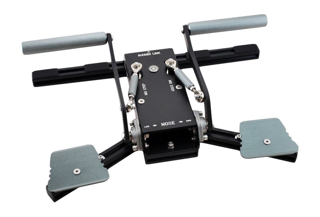 VKB T-Rudder Pedals Mk. III, Flight Simulator Pedals for PC & Mac, USB, 16 Buttons, Adjustable, High-Resolution Sensor