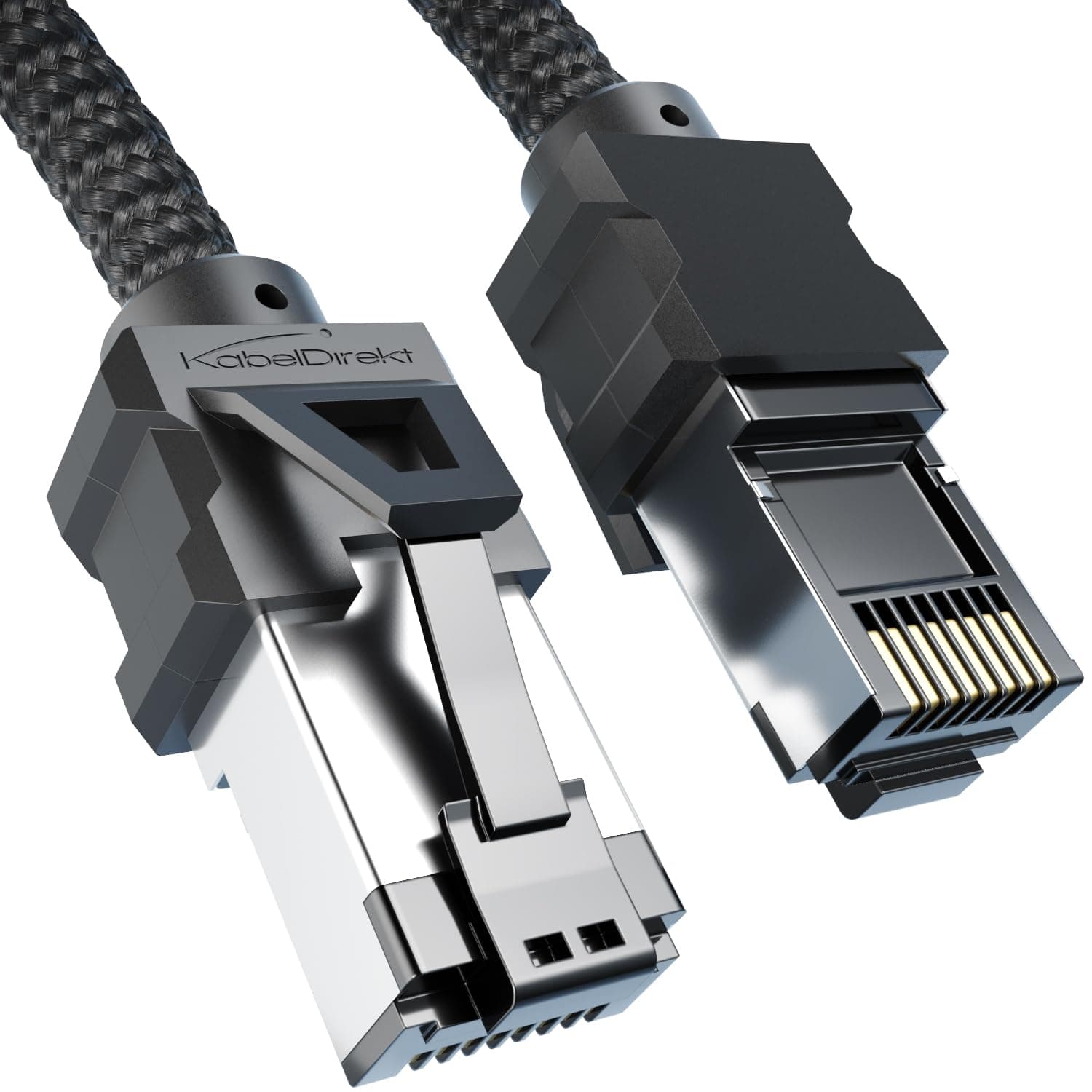 KabelDirekt – Cat 8 Network Cable 40Gbps – 3.0m | RJ45 Connector, Cat 8.1, Transfers Highest Data Rates up to 40Gbps for Gaming/PS5/Xbox