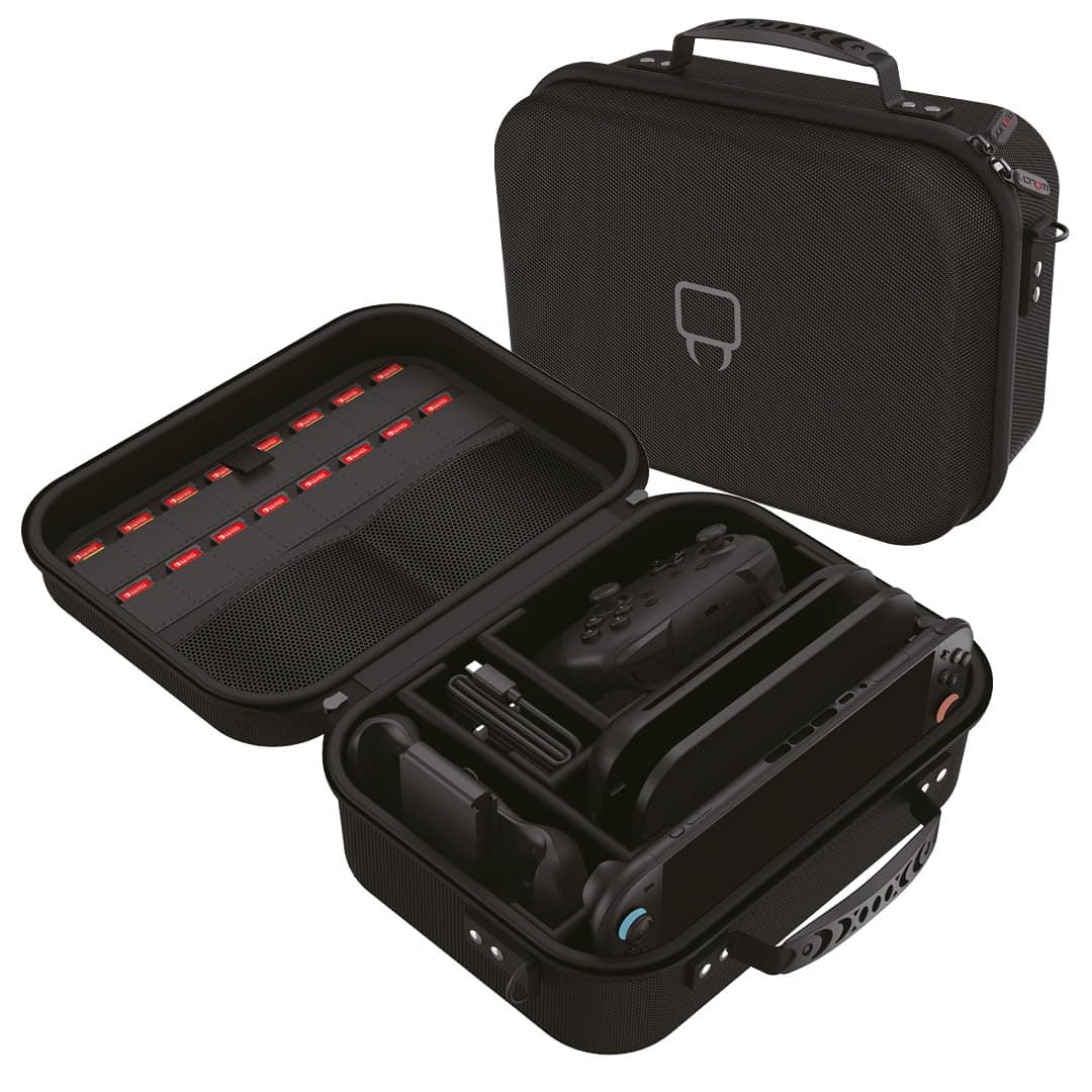 Venom Switch 2 Travel Case (Nintendo Switch 2) | switch 2 travel case, hard shell carry bag, game card storage, cable compartment, nintendo switch 2