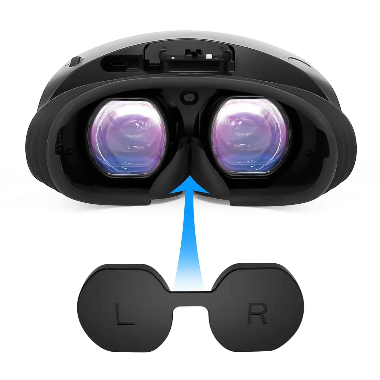 PECOOVR Lens Protector Cover for PSVR2 Accessories, Thickened Silicone Lens Protection Cap for PSVR 2, Dust-Proof and Anti-Scratch Protective Lens Sleeve for PS VR2 Reusable & Washable