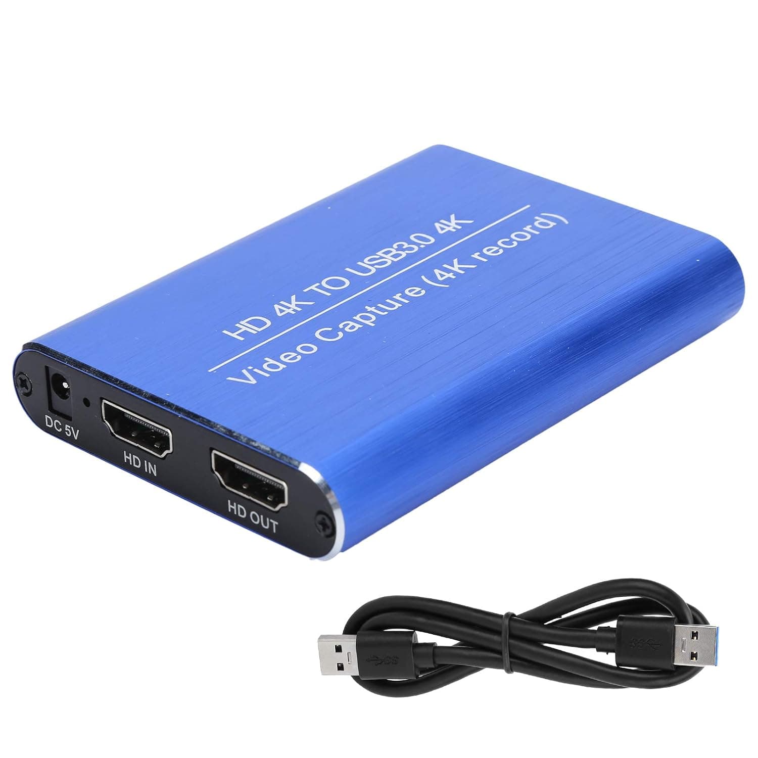 VBESTLIFE Game Recording,Live Streaming Box Video Capture Card,USB3.0 4K 1080P 60FPS HDMI Recorder, High compatibility, plug and play,good heat dissipation effect