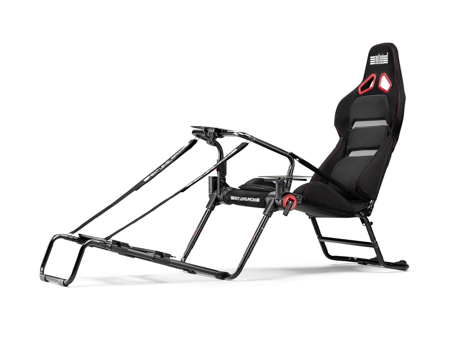 Next Level Racing GTLite Pro Foldable Racing Cockpit | GT Style Seat | Direct Drive Ready 13NM | Shifter Handbrake Included | Compact Sim Racing Cockpit