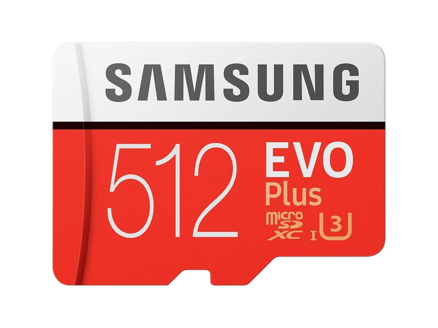 Samsung EVO Plus 512 GB microSDXC UHS-I U3 100 MB/s Full HD & 4K UHD Memory Card with Adapter (MB-MC512GA)
