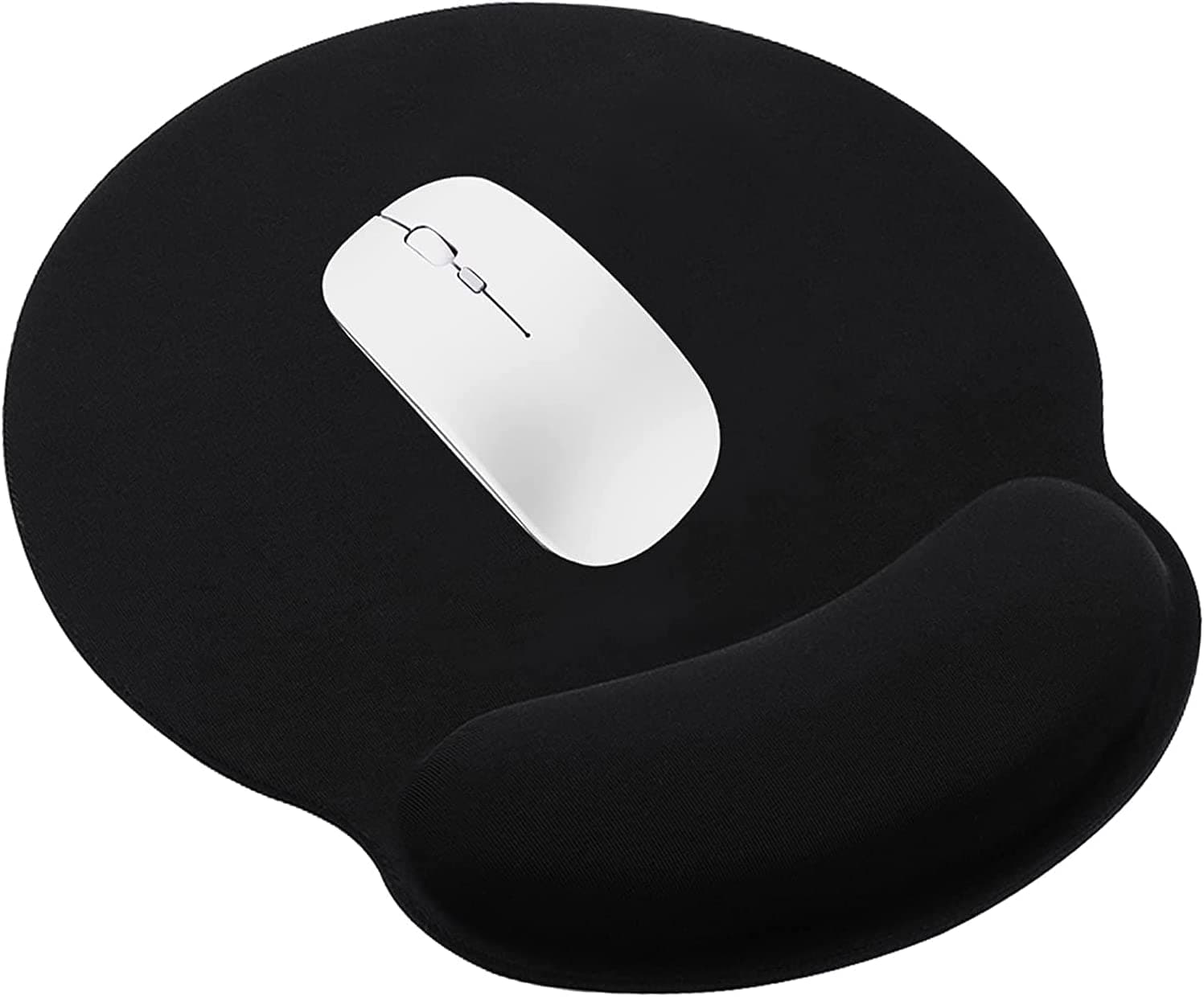 Mouse Mat, AILRINNI Gel Gaming Mouse Wrist Rest Pad Mat, Ergonomic Memory Foam Wrist Support Comfort Pad for Computer Laptop Office Typist - Black