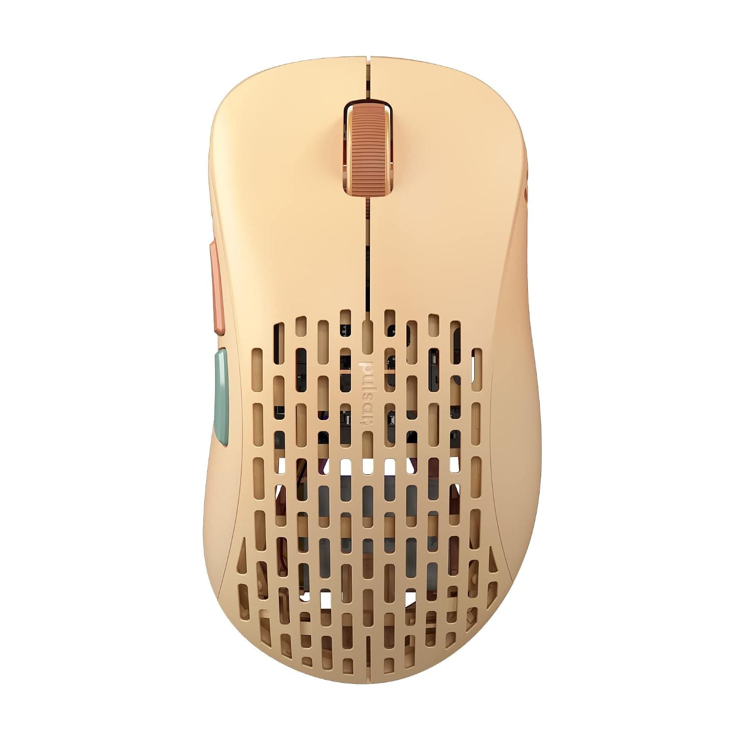 Pulsar Gaming Gears Xlite v2 Wireless Gaming Mouse, Medium, Brown | Ultra Lightweight, Ergonomic Gaming Mouse 2.4Ghz 1ms 20000 DPI Optical Sensor PAW3370