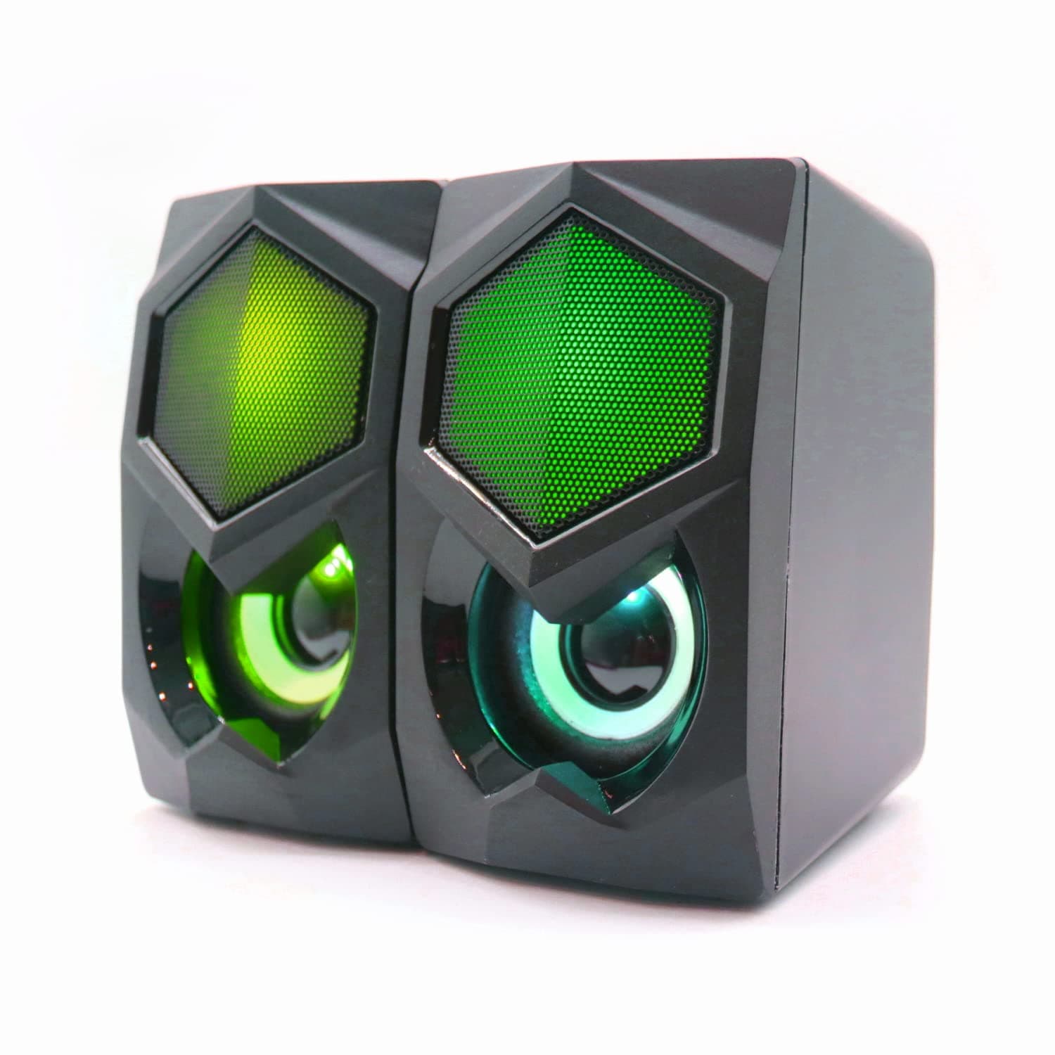 ewent EW3524 Gaming Speakers - RGB Illumination - Portable Speakers for Notebook and PC - USB Powered, Stereo 2.0