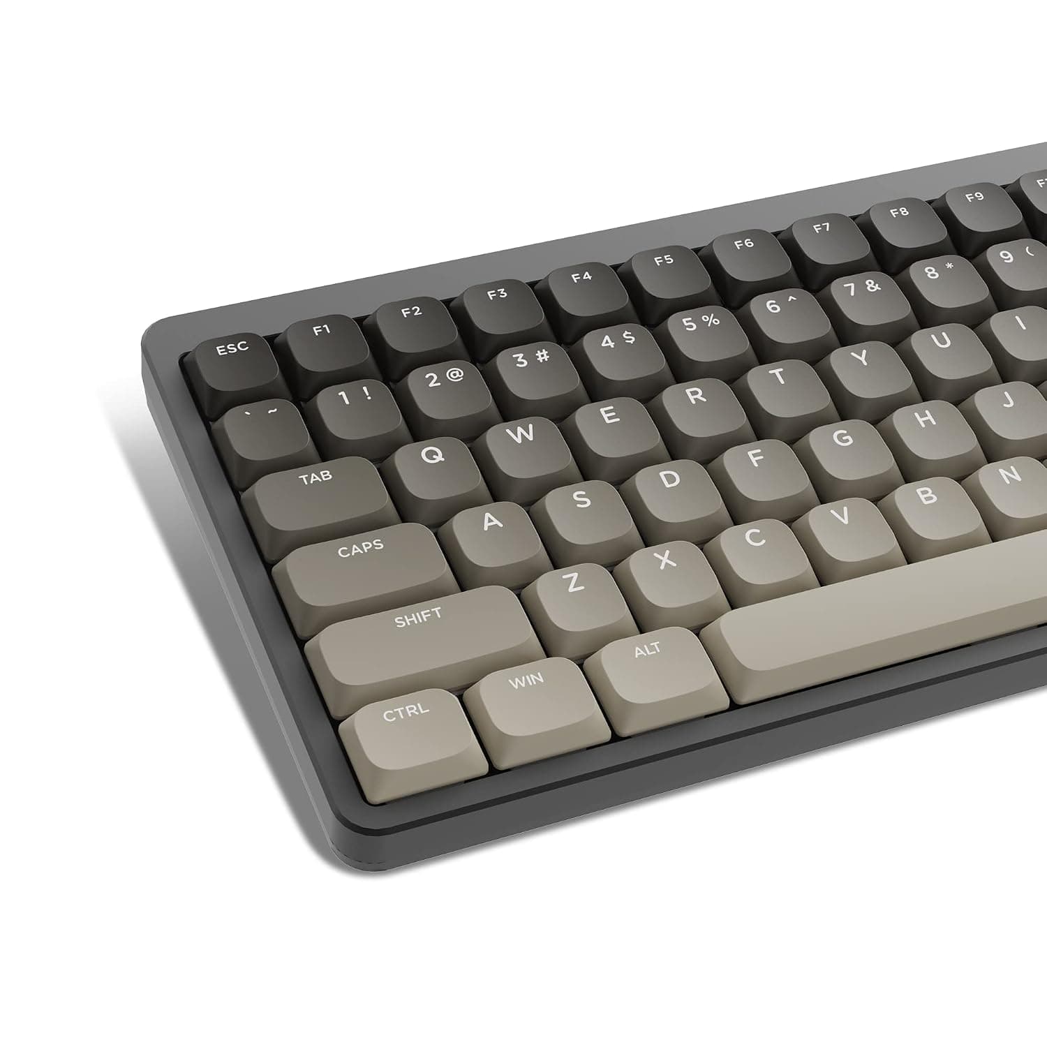 SDYZ XVX Low Profile Keycaps - Custom PBT Keycaps for 60% 65% 75% 100% Cherry Gateron MX Switches Mechanical Keyboards, Wired, Brown