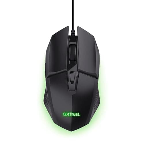 GXTrust Vylax Gaming Mouse with 6 Programmable Buttons, Black