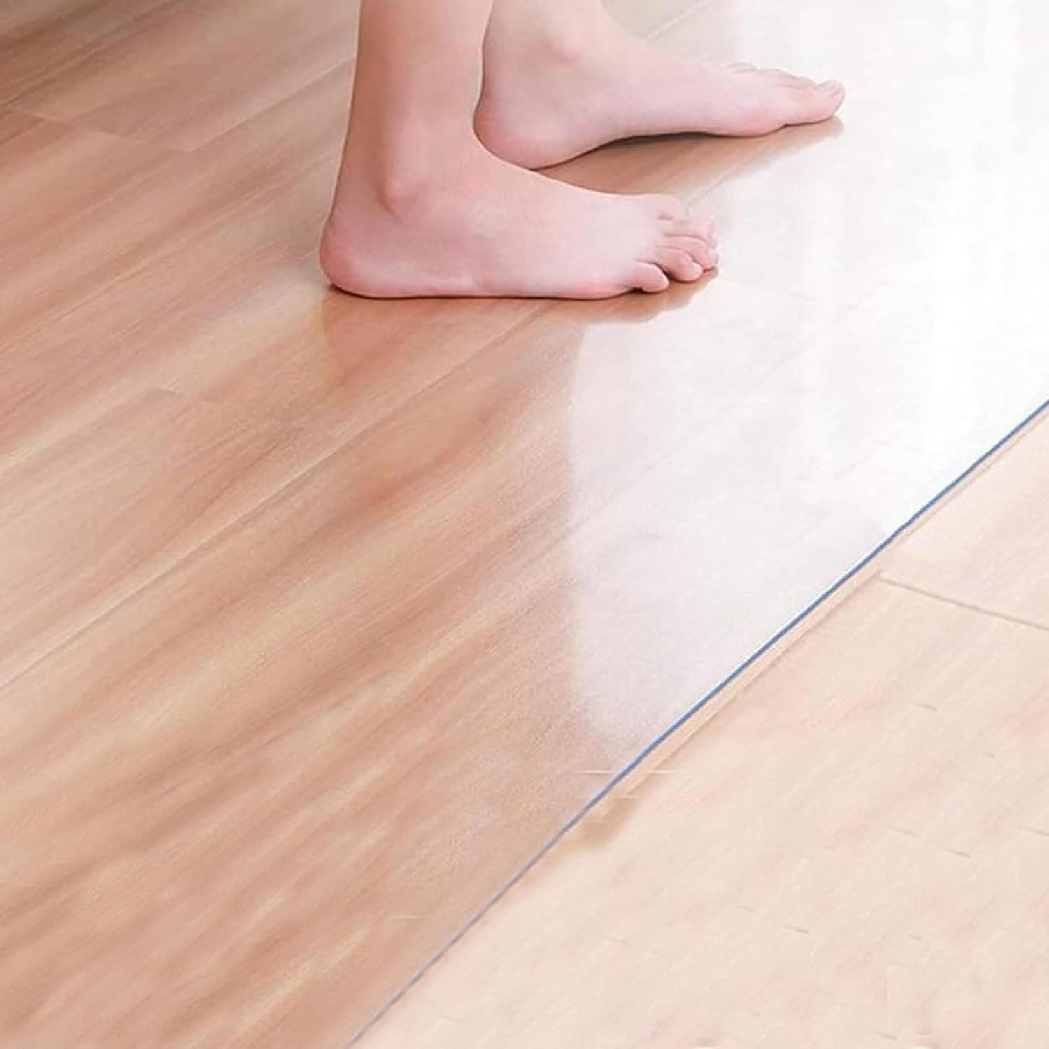 PVC Floor Mat For Office Chair Mat For Hardwood & Tile Floor Desk Chair Mat For Hardwood Floor Clear Floor Protector For Rolling Chair Gaming Chair Mat For Hard Floors