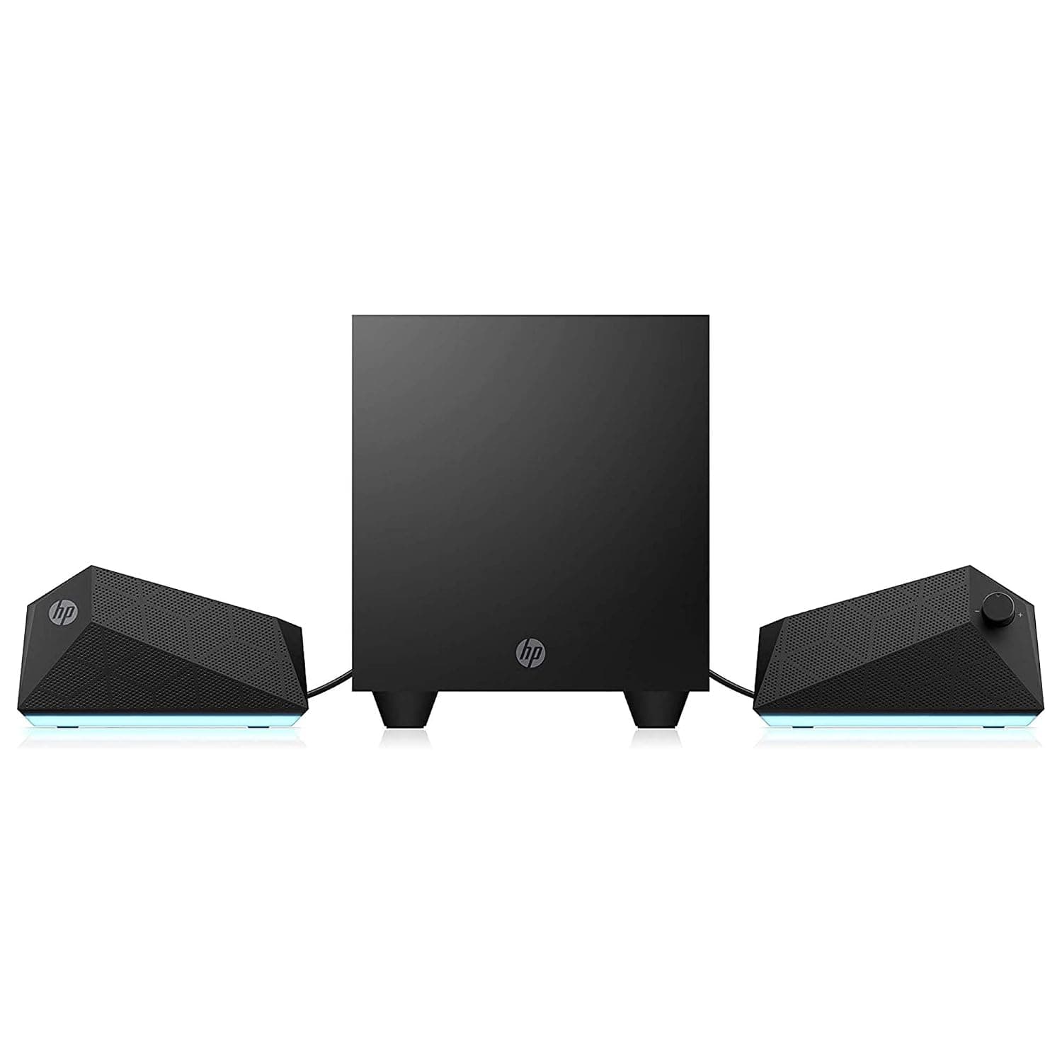 HP Gaming Speakers X1000 2.1 System Bass Speakers with Light Up RGB and USB & AUX Connection (8PB07AA)