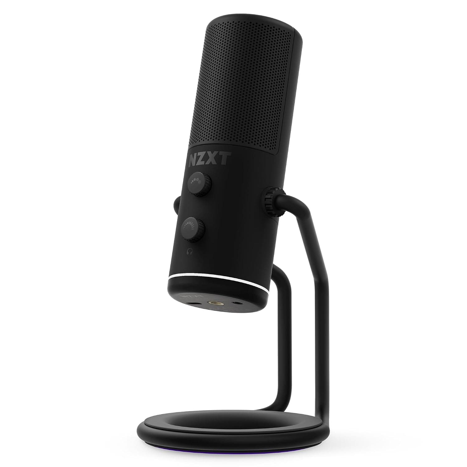 NZXT Capsule Microphone - AP-WUMIC-B1 - USB Streaming Microphone Audio - Unidirectional Cardioid Polar Pattern - High Resolution Voice Pickup - Black