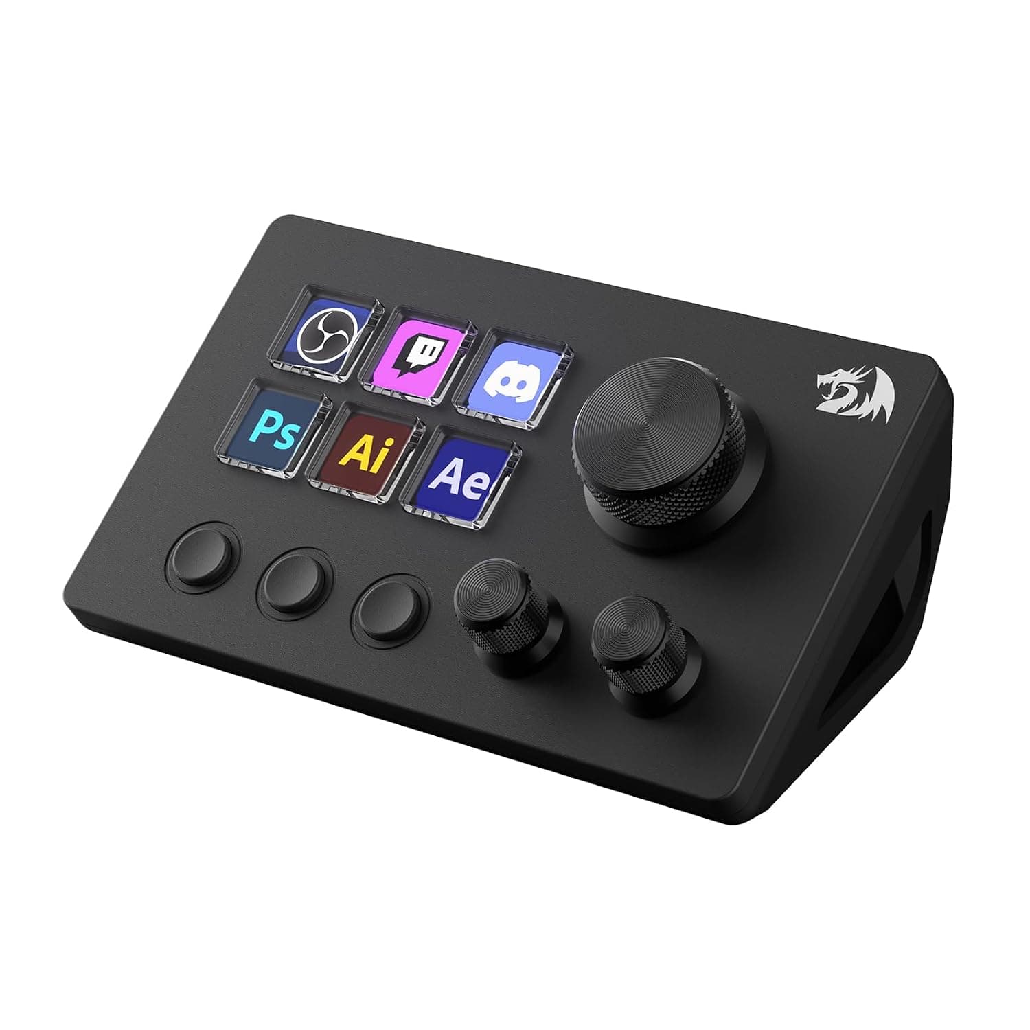 Redragon SS551 Stream Controller - All-in-One Macro Pad, LCD Keys & Dials, Stream Station for Content Creators, Streaming, Gaming - PC & Mac Compatible