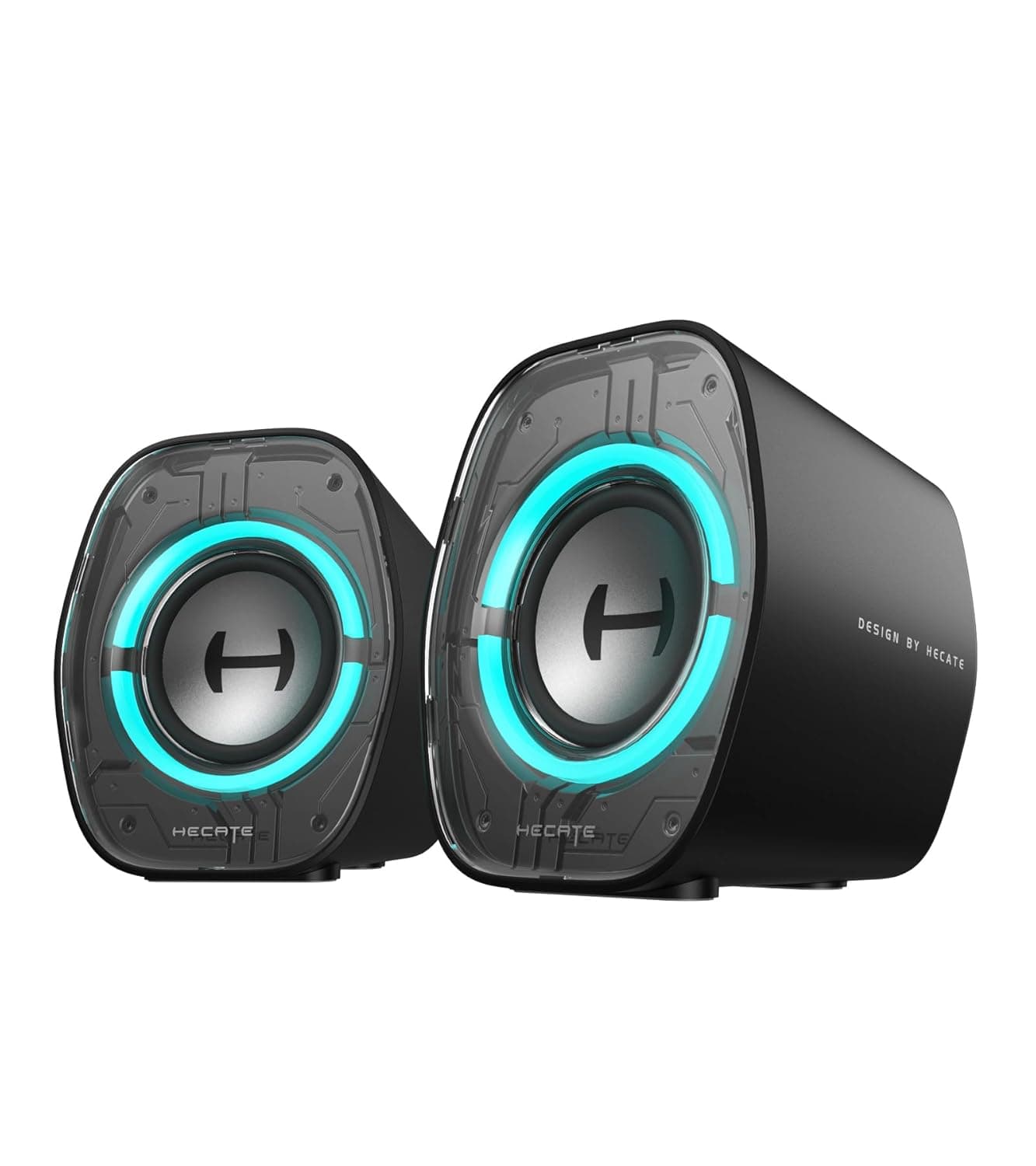 Edifier G1000 II Desktop Computer Speakers for Gaming, 4W RMS, 2.5" Full-Range Driver & Enhanced Bass, Bluetooth 5.4 with USB-C/AUX, 9 Dynamic RGB Lighting Modes, Compact for PC/PS5/Switch - Black