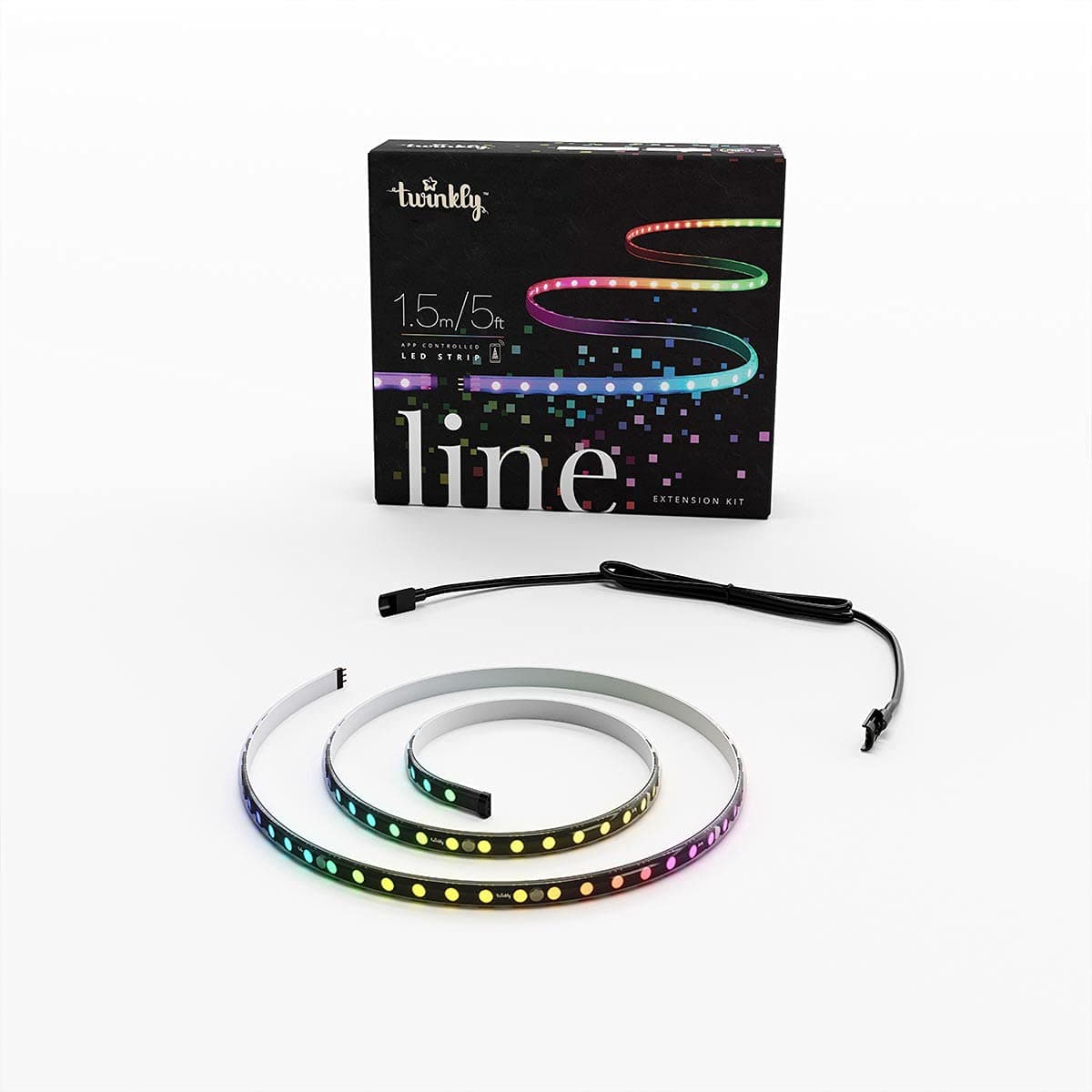 Twinkly Line Generation II Smart App Controlled Strip Lights (Alexa, Google Home & Razer Chroma Compatible) - Colour Changing Dimmable Lighting (3m)