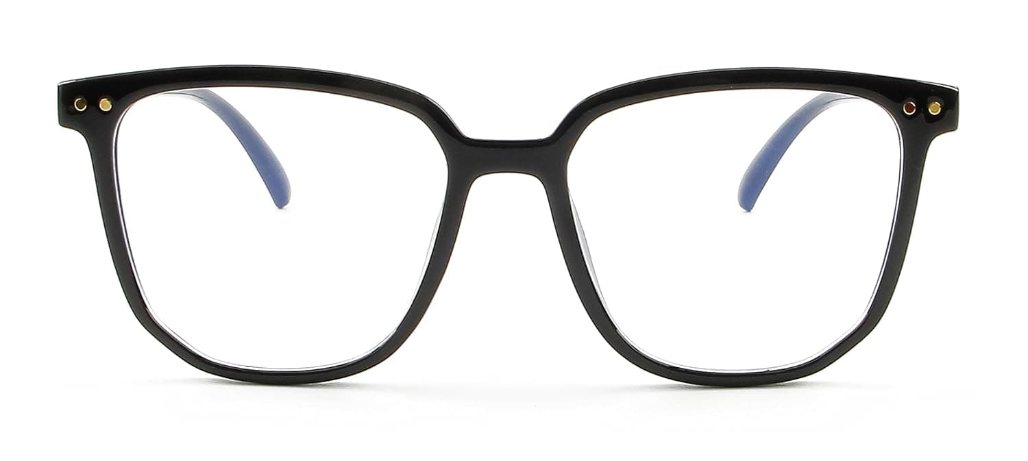 Lushwear Blue Light Blocking Glasses for Computer and Gaming | Computer Glasses For reducing Eye Strain and Eye fatigue| Anti glare gamer glasses Anti Blue light glasses (Shiny Black) (Shiny Black)