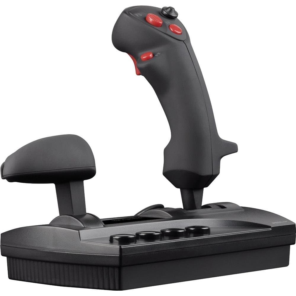 Speedlink Black Widow XE USB Flightstick with Throttle Control - Black