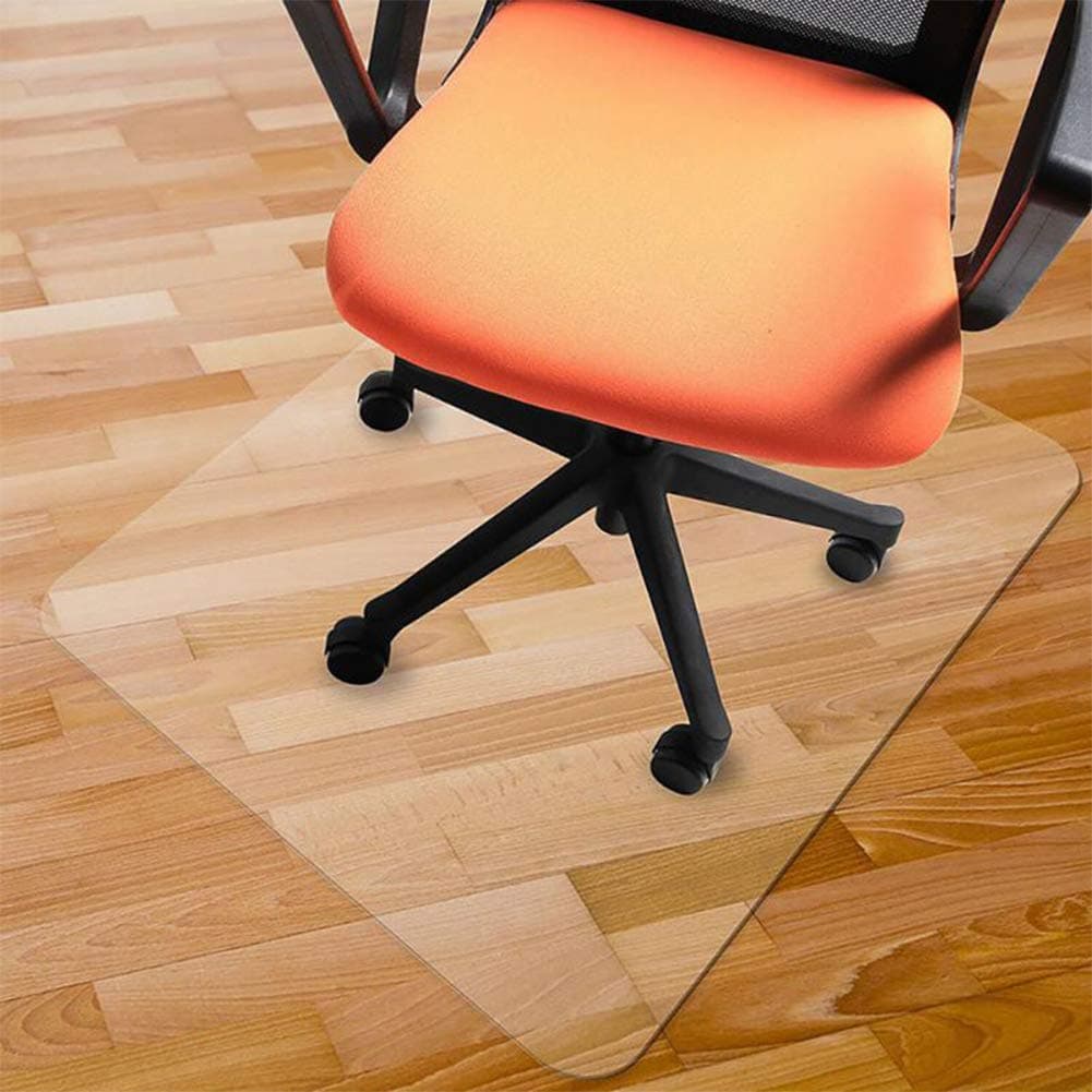 Warmiehomy Office Chair Mat for Hard Floor, Non-Slip Office Chair Mat for Low Pile Carpet Protector, Floor Mat for Home Office Study, Translucent 90x120cm(3x4)