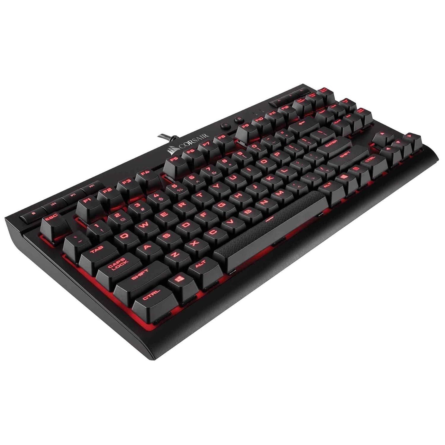 Corsair Gaming CH-9115020-UK K63 Cherry MX Red Backlit 10 Key-Less UK Mechanical Gaming Keyboard - Black