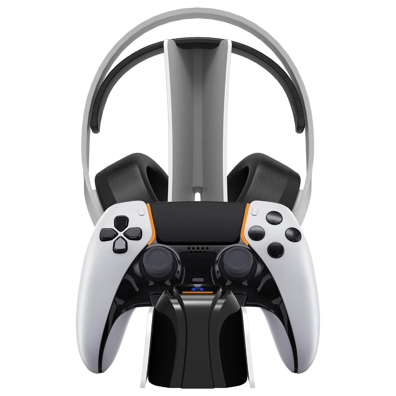 snakebyte PS5 Controller & Headphone Charging Station - DualSense & DualSense Edge Controller & Wireless Headphones, Ultra Fast Charging, Tested German Quality, Playstation 5 Design