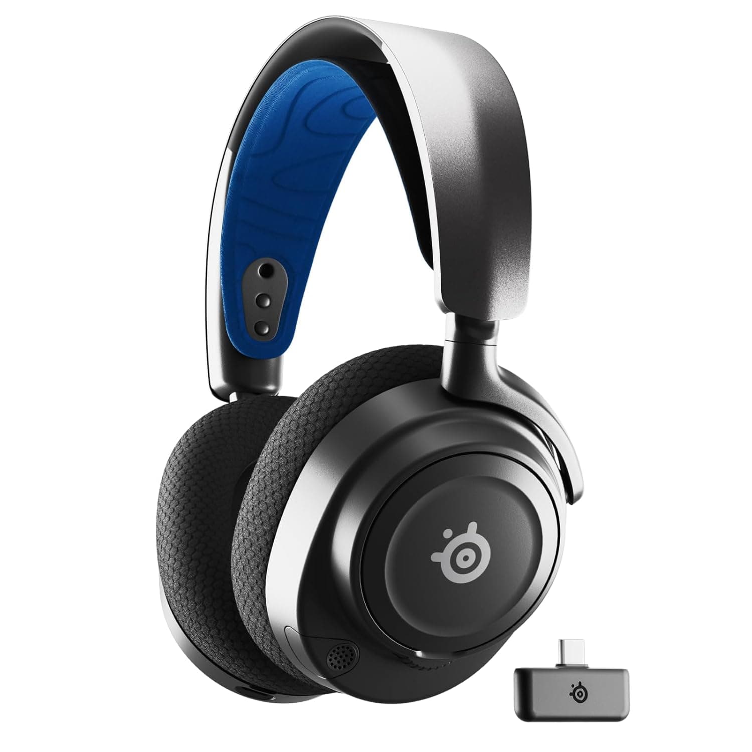 SteelSeries Arctis Nova 7P Wireless PS5 Gaming Headset - Neodymium Magnetic Drivers - Dual Wireless PlayStation & Bluetooth - 38H USB-C Battery - Gen2 AI Mic - Supports PS4, PC, Mobile