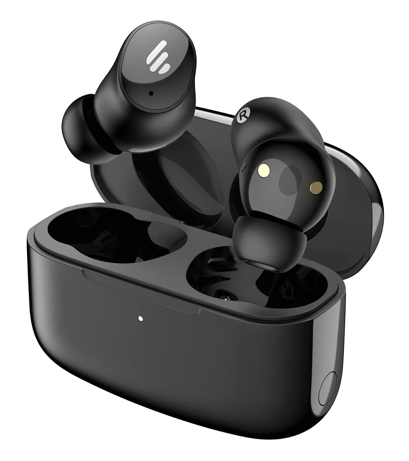 Edifier TWS1 Pro 2 Active Noise Cancellation Earbuds, 42dB Depth ANC, AI-Enhanced Calls with 4 Mics, in-Ear Detection, Fast Charging, Game Mode, Custom EQ, True Wireless Bluetooth 5.3 Earbuds - Black
